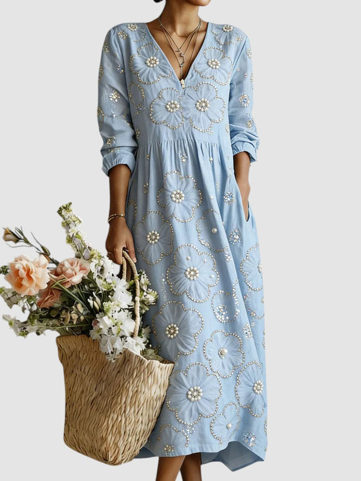 Elora Floral Midi Dress