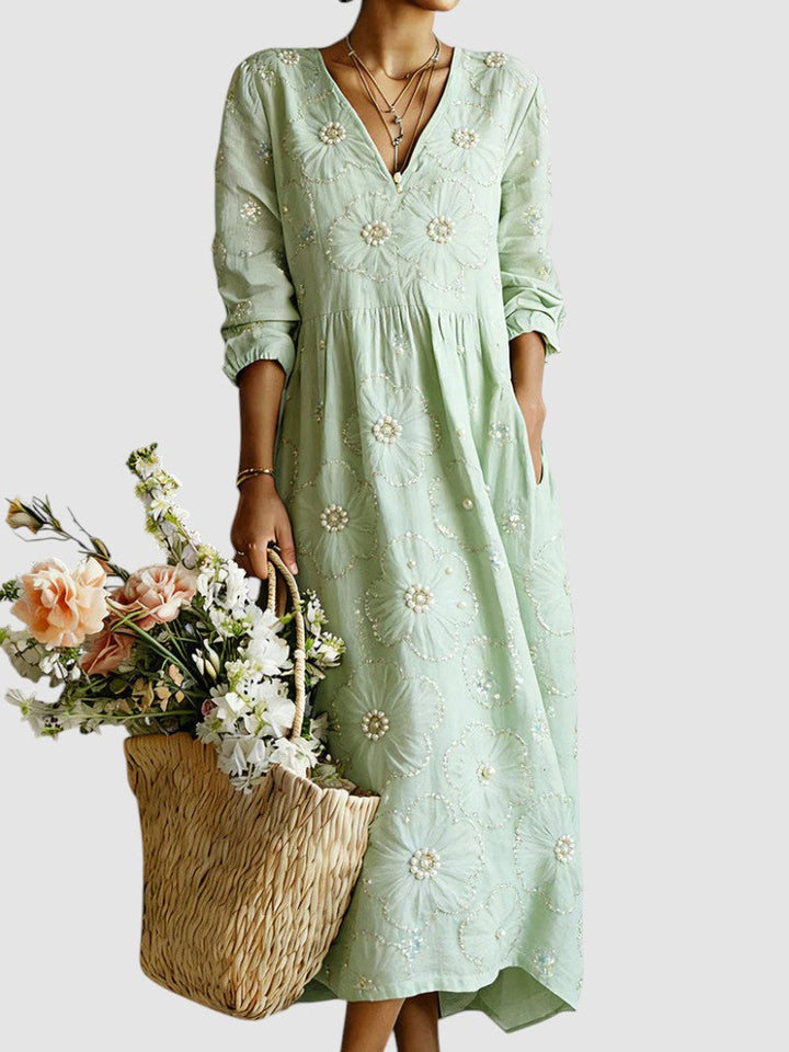 Elora Floral Midi Dress