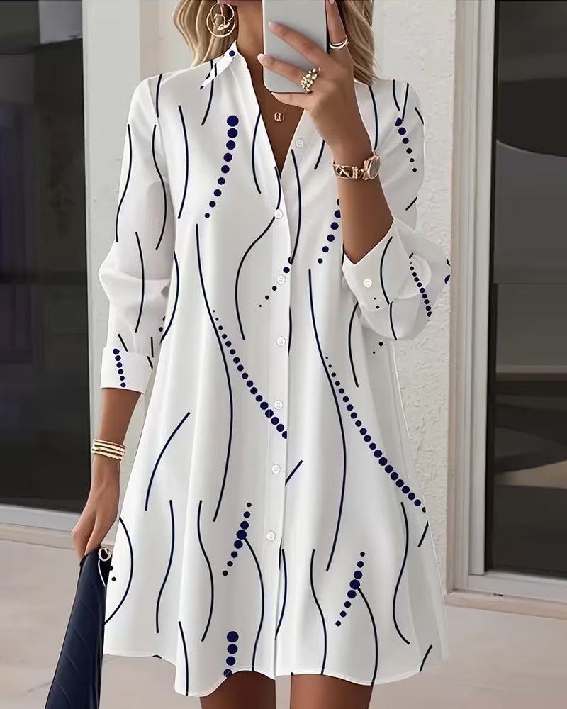 Elodie Wavy Collar Shirt