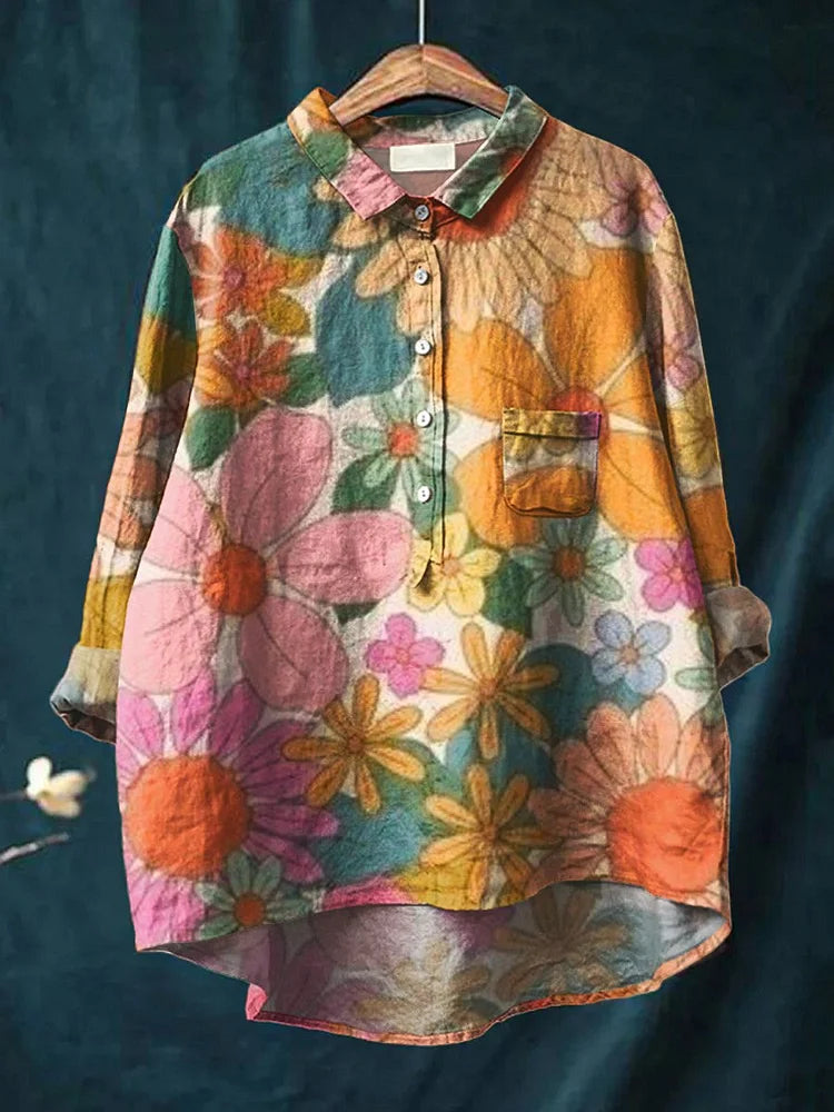 LARA™ - Floral Art Shirt